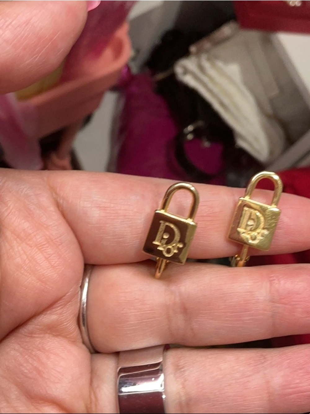💖SOLD💖Dior Lock Earrings